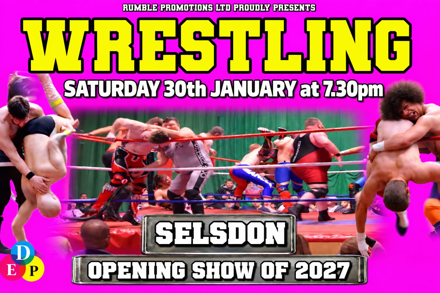Rumble Wrestling 2027 Tour comes to Croydon at The Selsdon Hall 